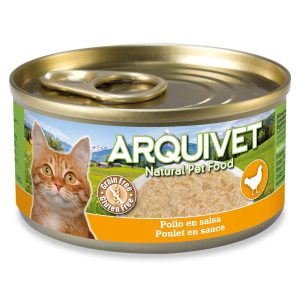 Pollo en salsa - 80 g - Latas de comida húmeda para gatos