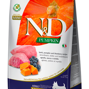 ND PUMPKIN CORDERO Y ARANDANOS PERRO ADULTO MINI